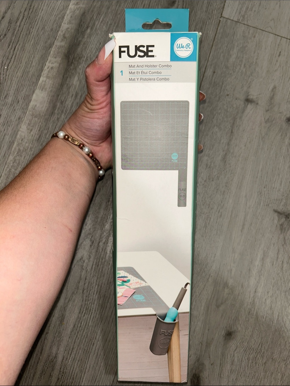 We R Memory Keepers FUSE Craft Mat and Holster Combo - Gray/Teal